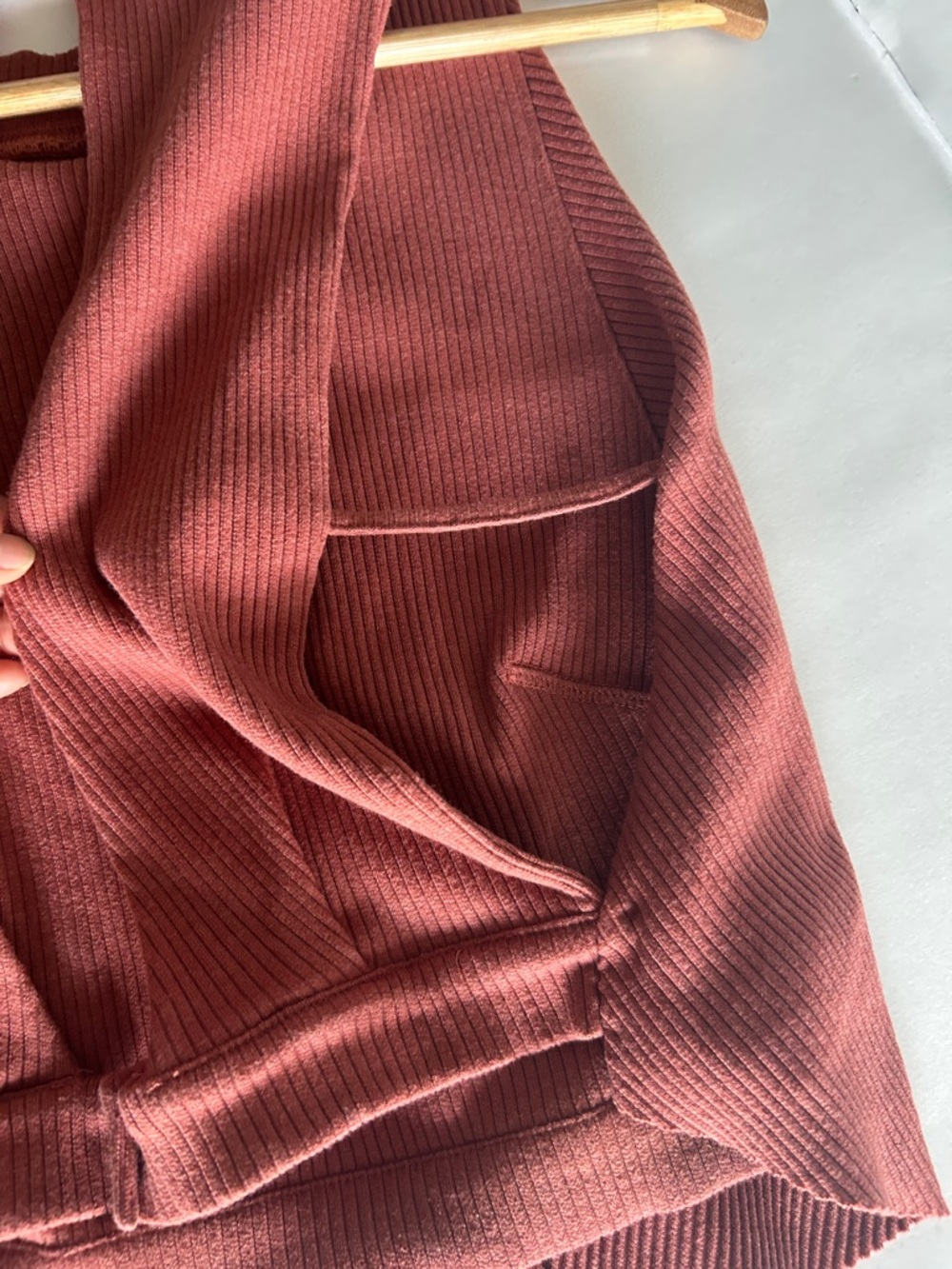 Free People Ribbed Tank Top - Rust - Picture 4 of 8